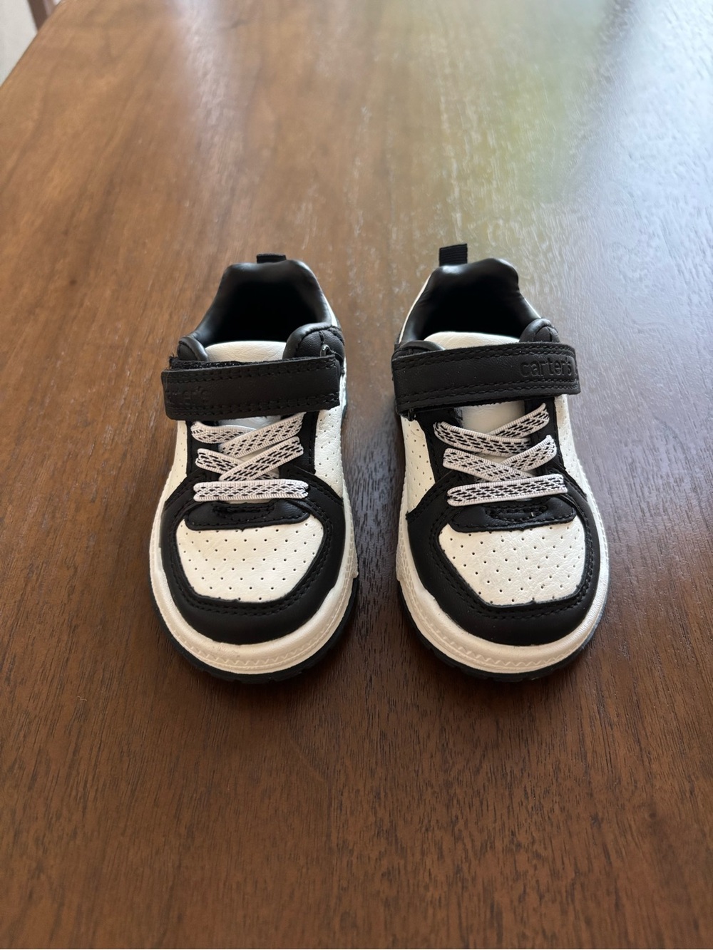 New Carter’s Black & White Baby Sneakers